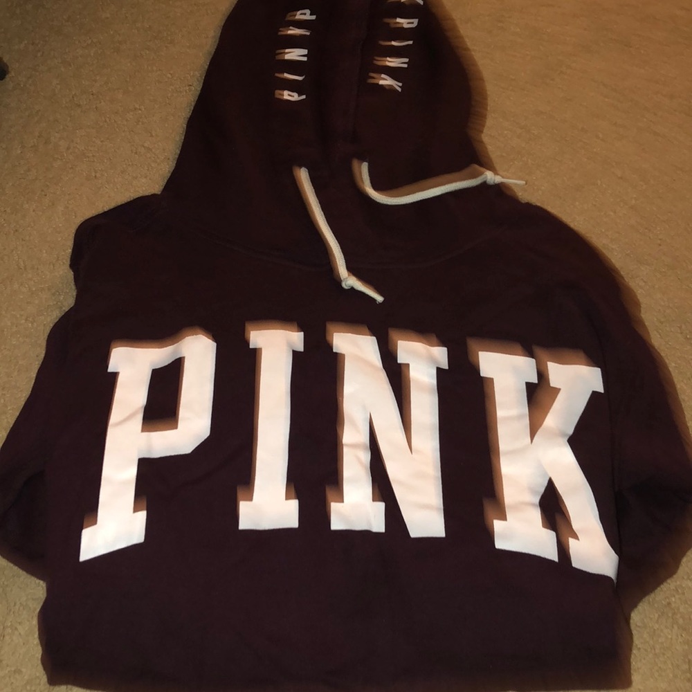 PINK maroon hoodie